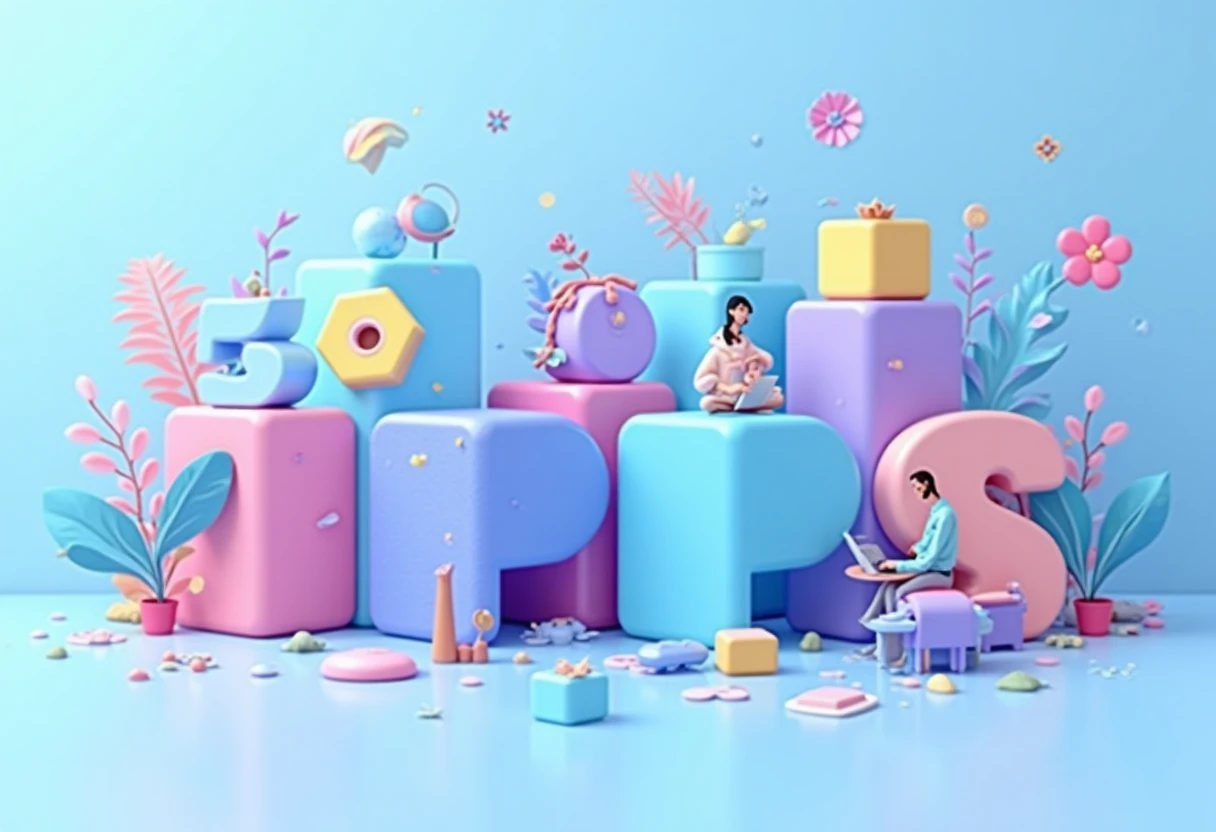 Party mobile games illustration