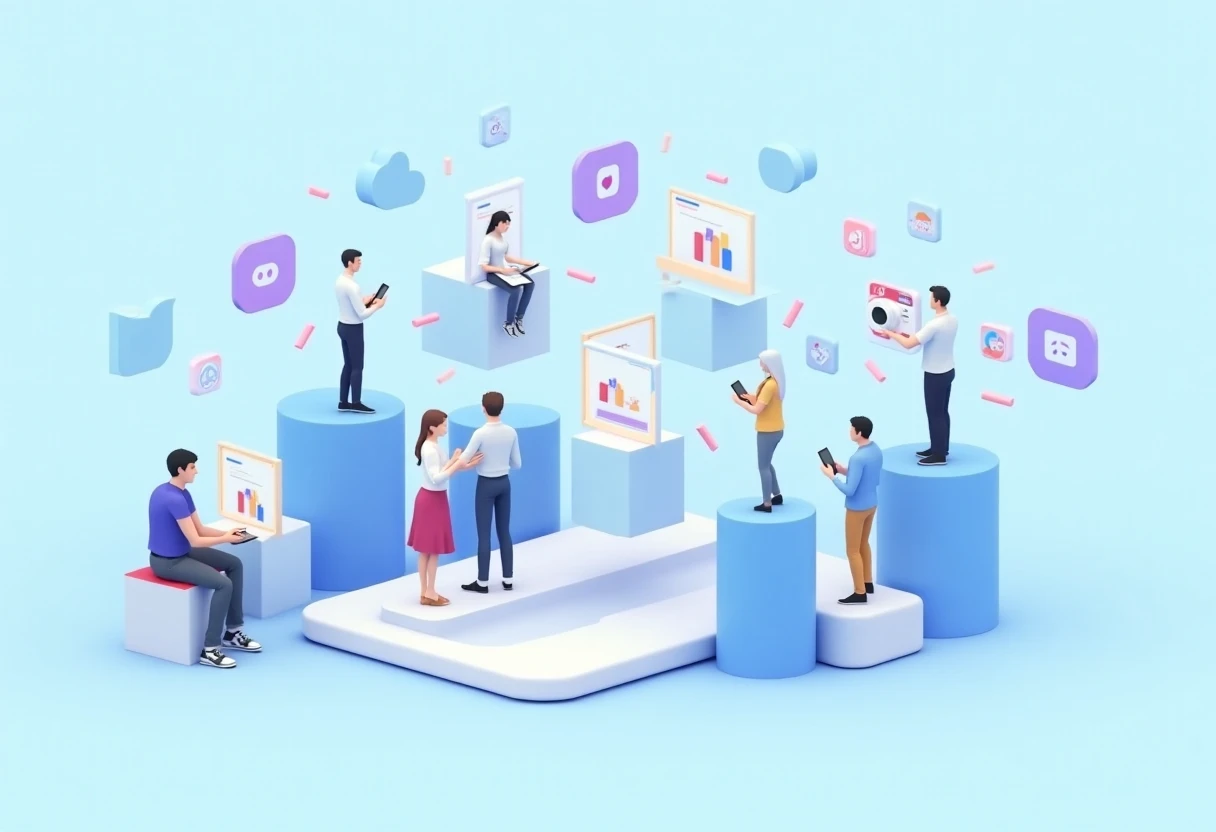 Social media app misconceptions illustration