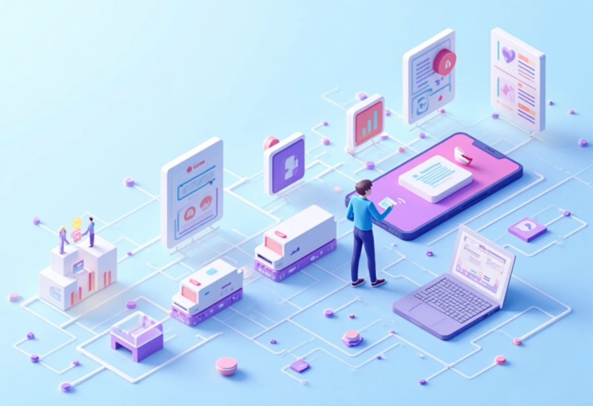 Innovative social platforms illustration
