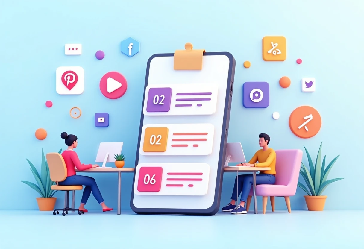 Illustration of visual discovery through social media