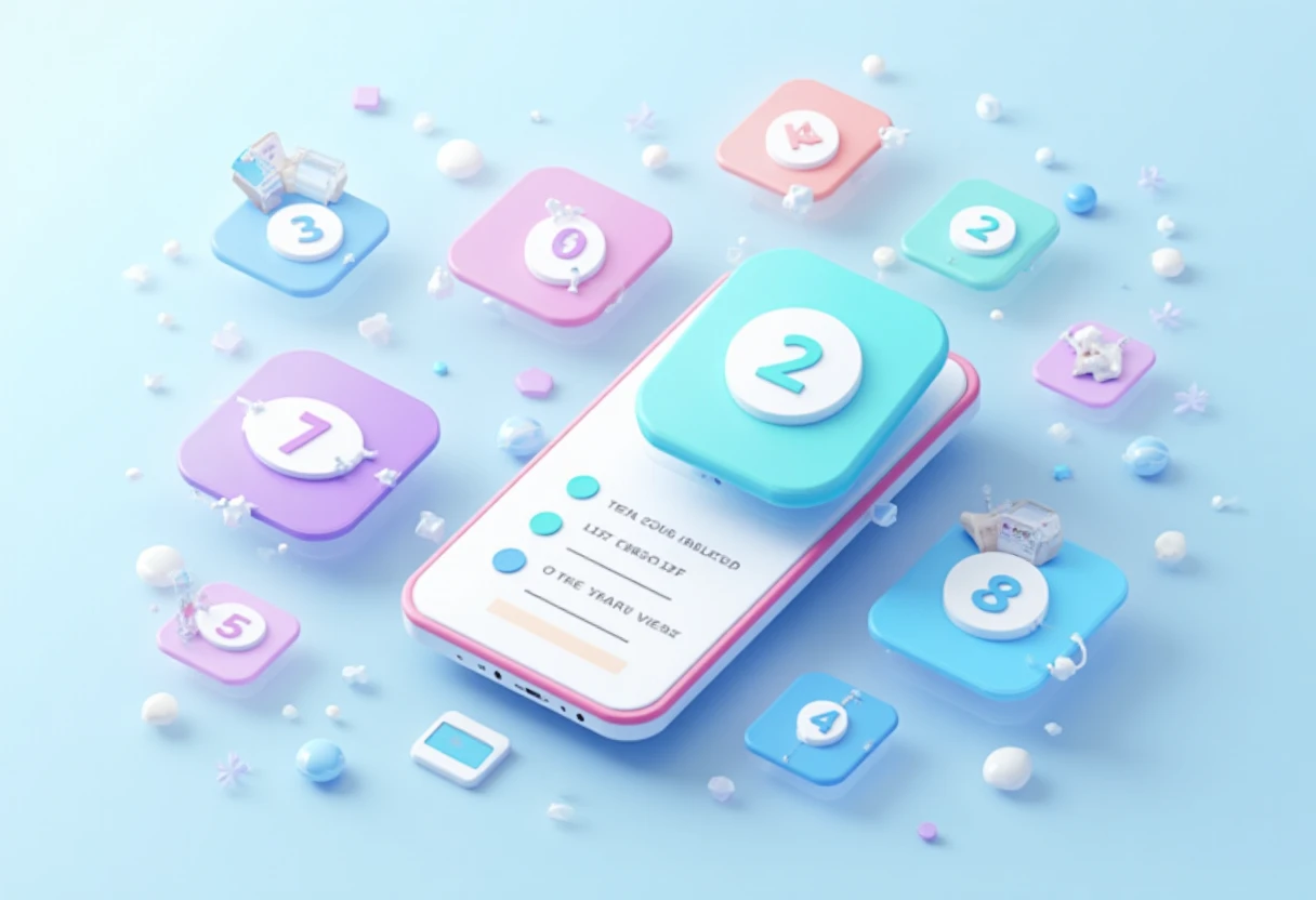 Illustrazione di icone di app colorate