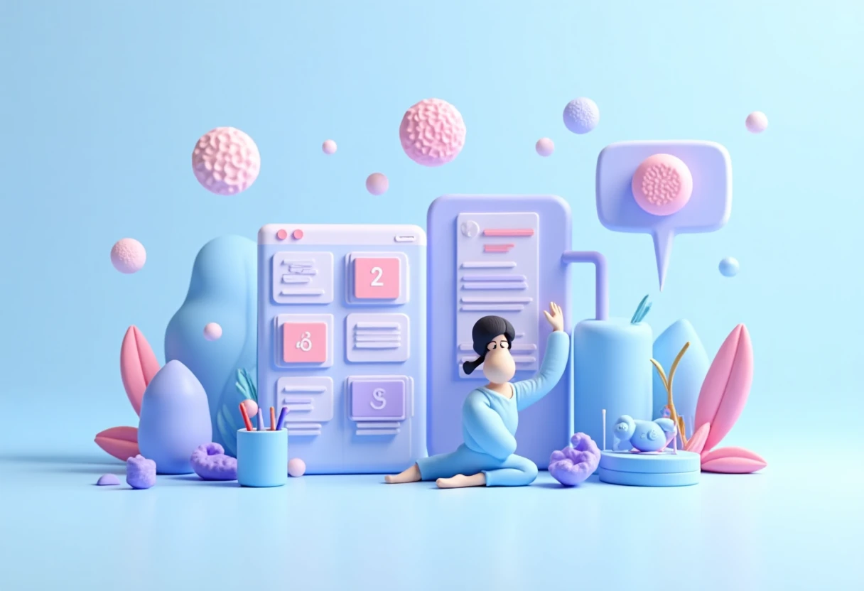 Illustration abstraite de réseaux sociaux