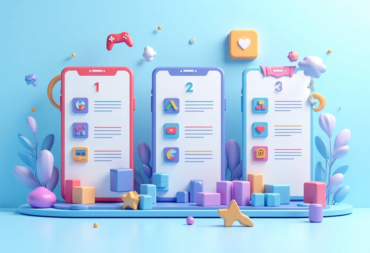Diverse social app icons