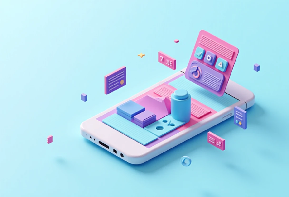 Floating app icons