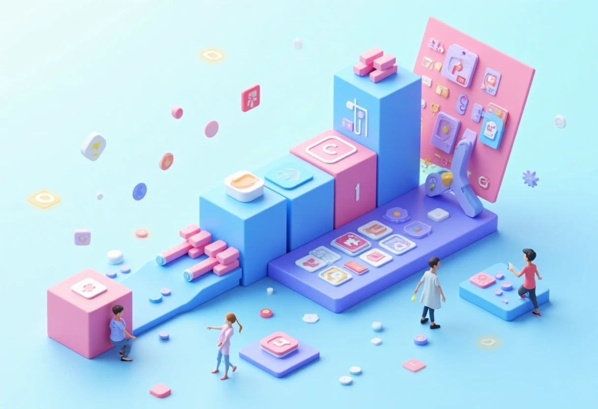Variety of mobile games for beginners