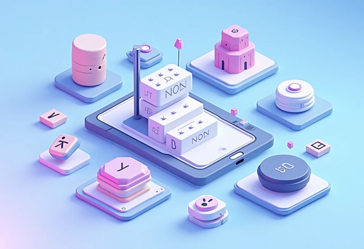Abstrakte Spiel-Icons