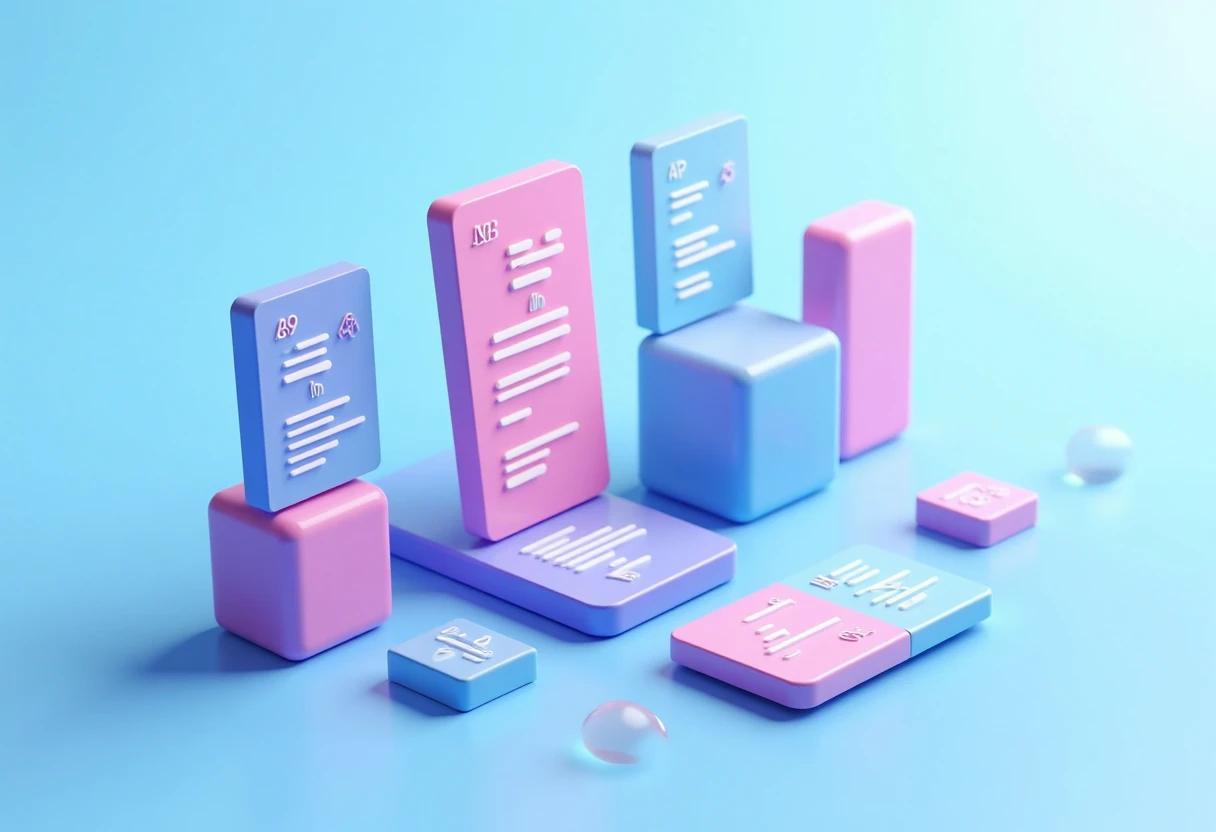 Colorful gaming tiles illustration