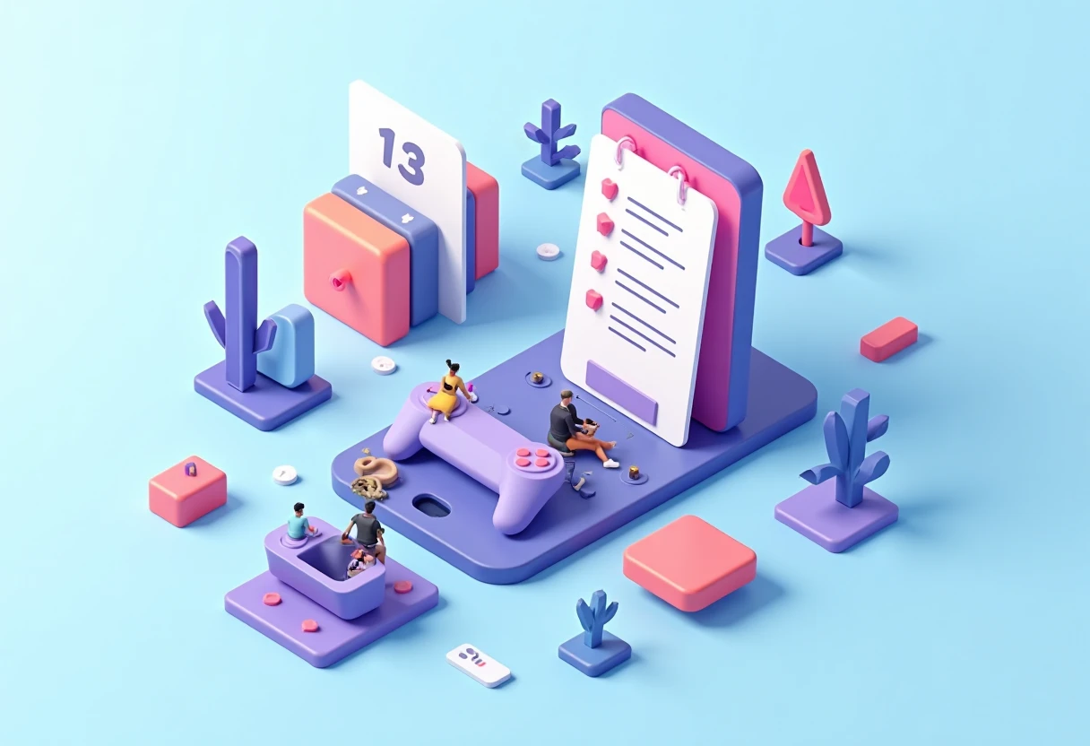 Mobile game elements and icons