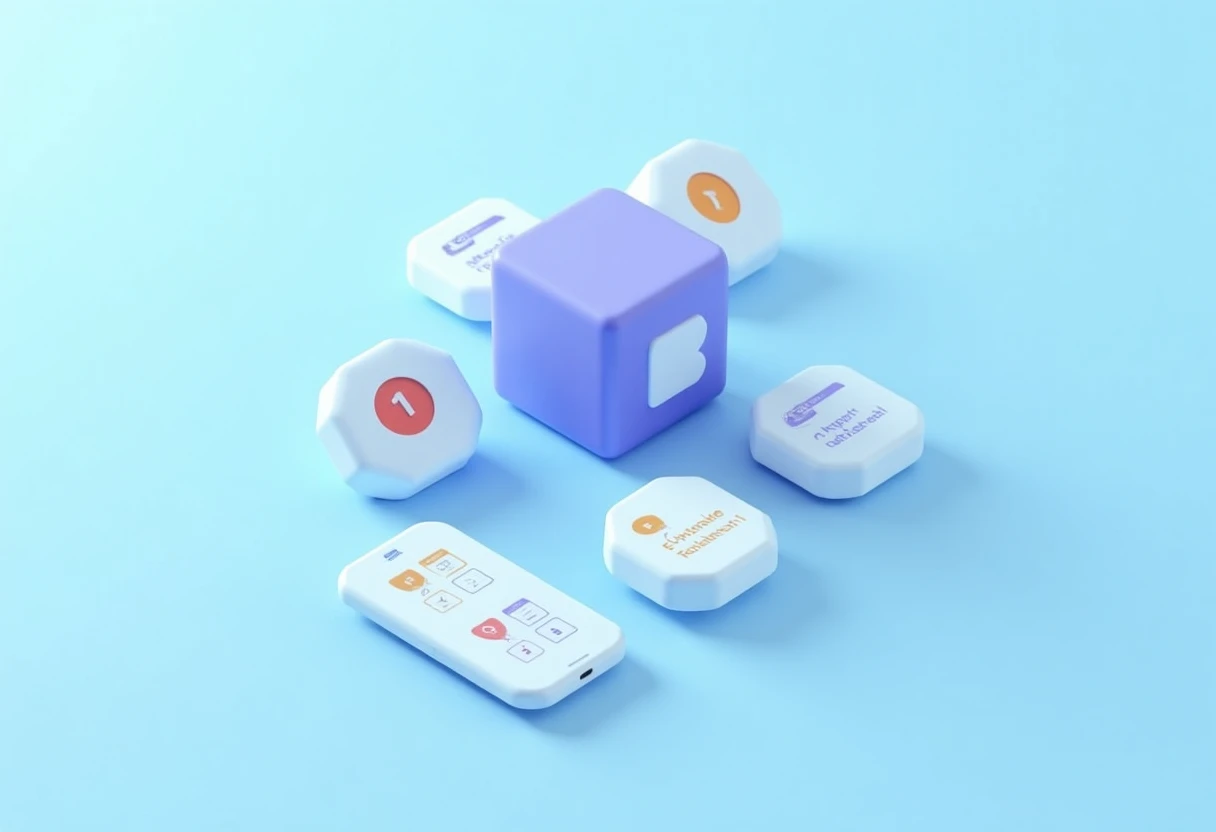 Abstract app icon composition