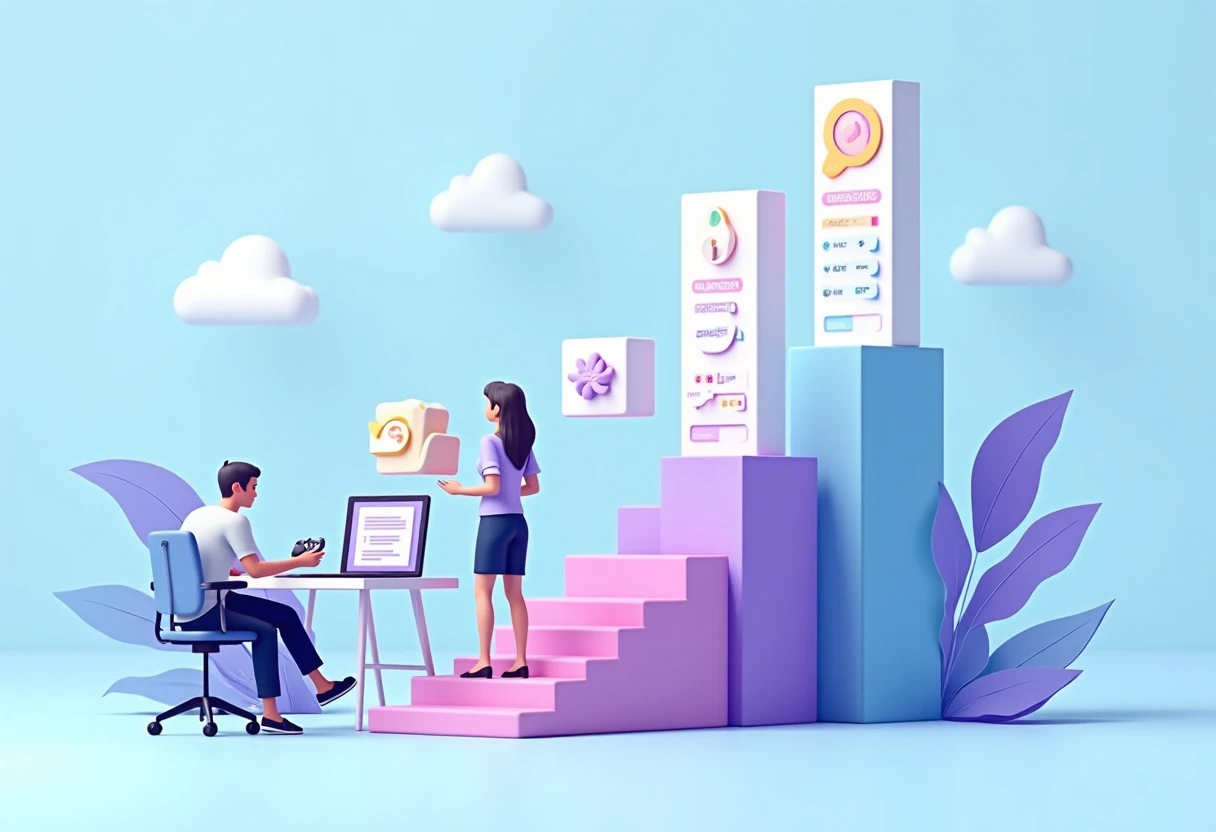 App upgrade depiction