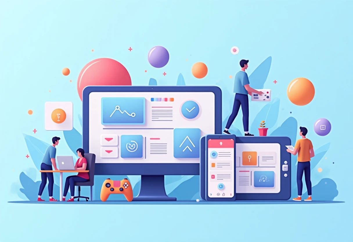 Abstract gaming icons